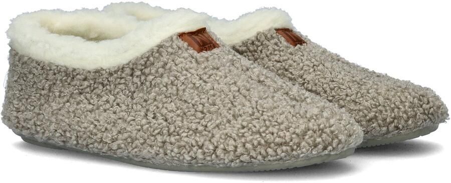Nelson Home teddy pantoffels grijs