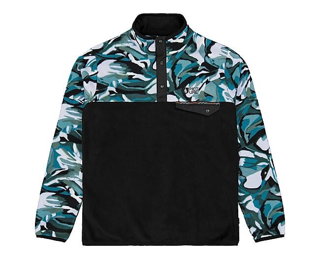 PICTURE - POLAIRE 1/2 ZIP ARCCA 1/4 PRINTED FLEECE