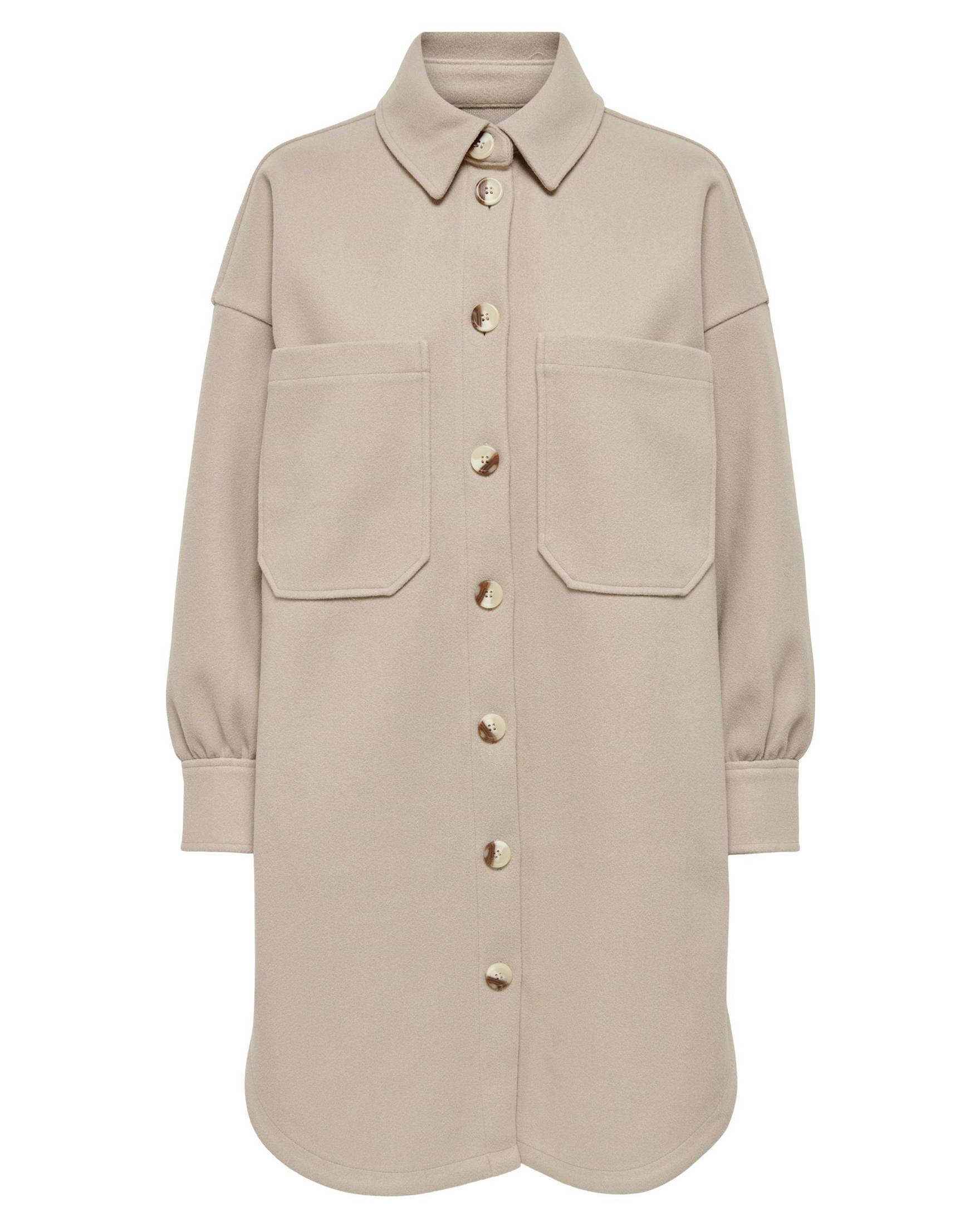 Only| Damen Hemdjacke ONLTRILLION L/S OVRS SHACKET PNT