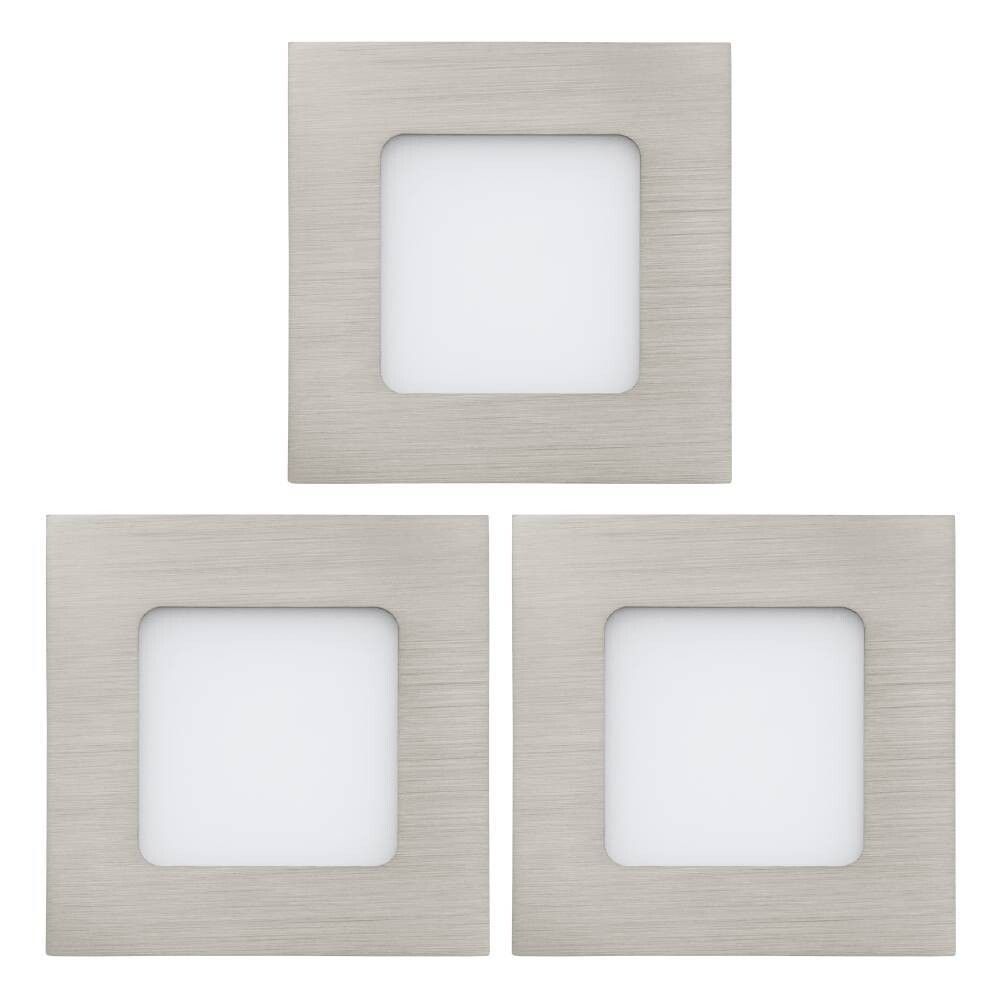 INNBYGGNINGSSPOT EGLO TINUSLED 3X2,7W 3X MATT KROM
