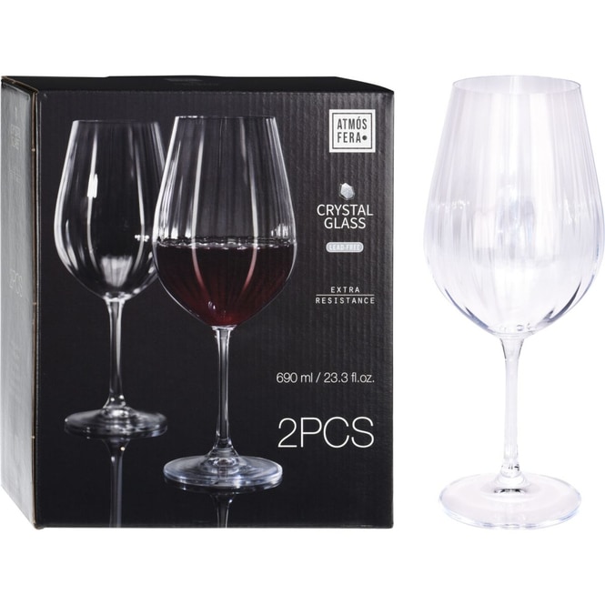 Kristallgläser Set - 690 ml - extra stabil - 2 Stück