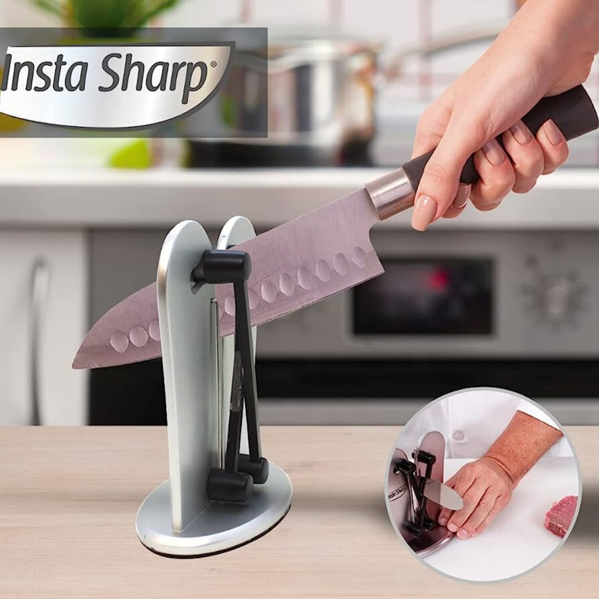 Best Direct® Messerschärfer - X Cross Design Insta Sharp