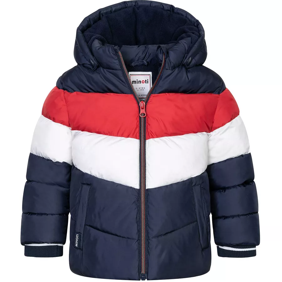 MINOTI Winterjacke BlauRotWeiß