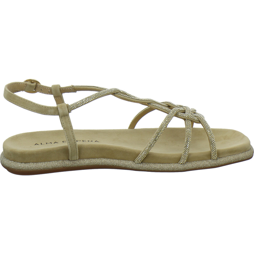 Alma en Pena S.L. Sandaletten Damen Gold