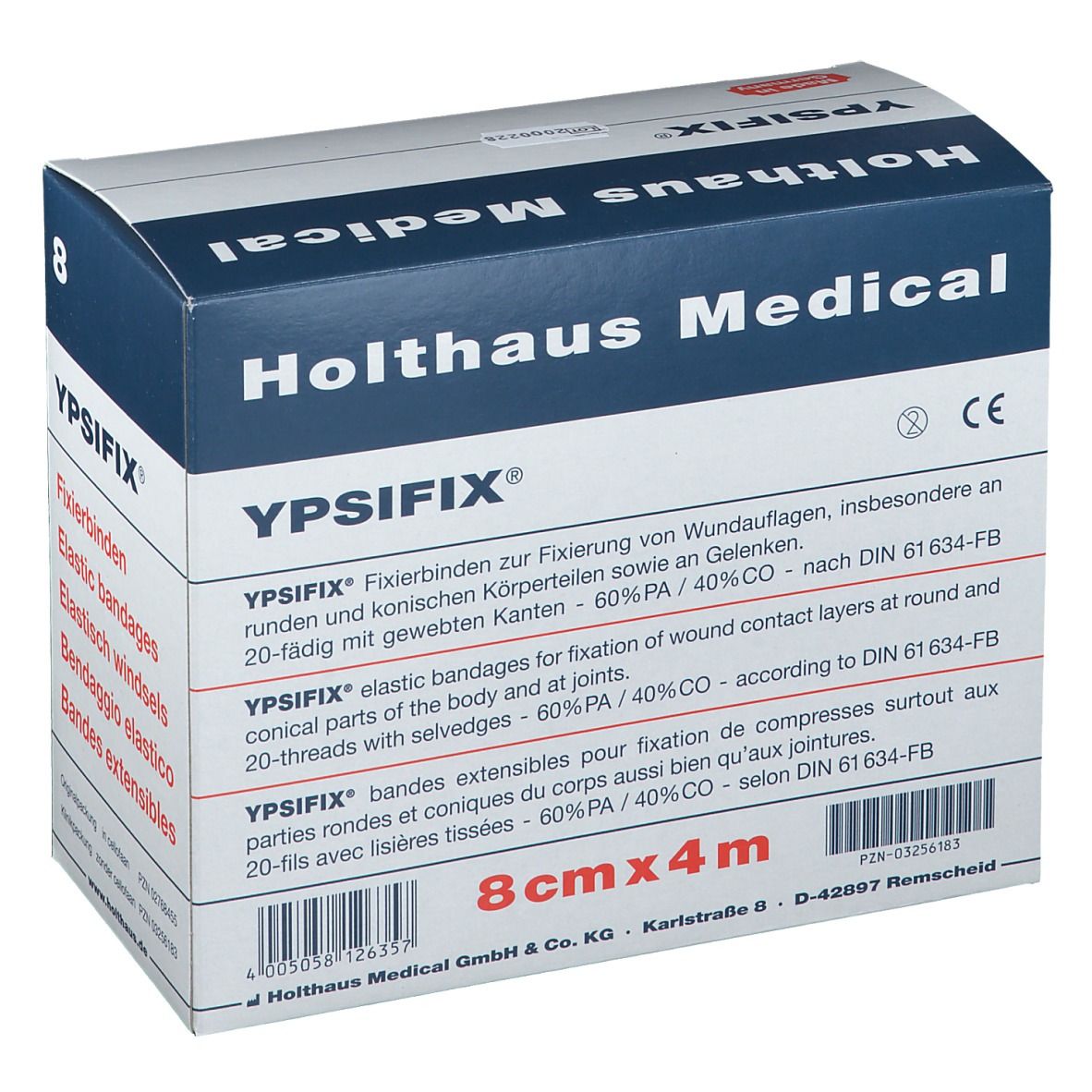 YPSIFIX® Fixierbinden elastisch 8 cm x 4 m lose