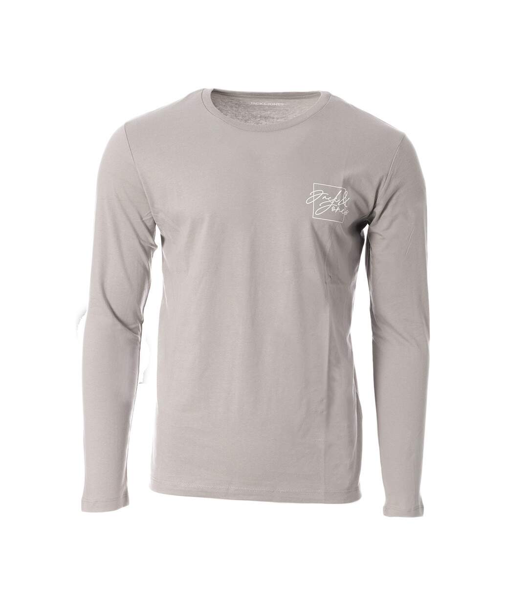 T-Shirt Manches Longues Gris Homme Jack and Jones Albie