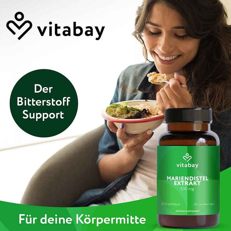 Mariendistel 500 mg Extrakt Kapseln, 90 St