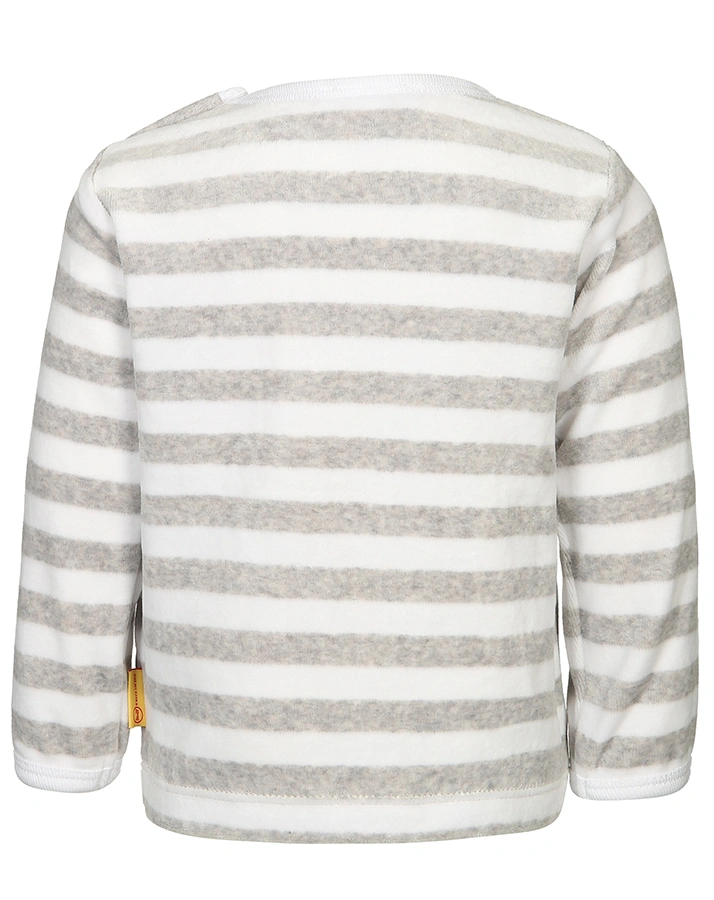 Nicki-Sweatshirt BASIC – ZWEI TEDDYS in grau melange