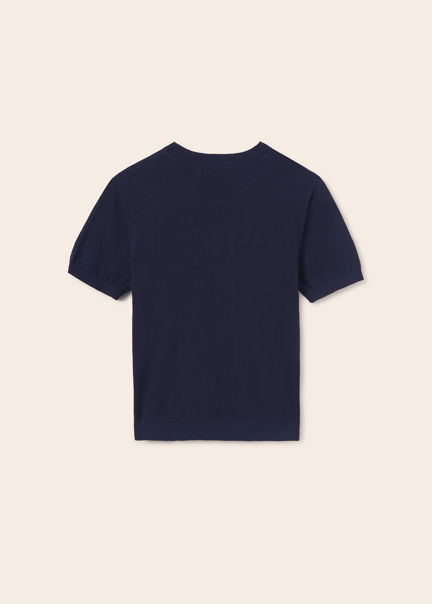 Camiseta de manga curta em algodão sustentável para meninos