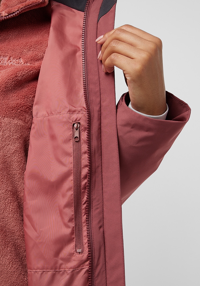 Jack Wolfskin 3-in-1-Funktionsjacke »ROTWAND 3IN1 JKT W« mit Kapuze