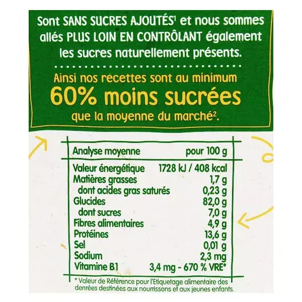 Blédina Blédine Céréales Blé & Vanille +6m 400g