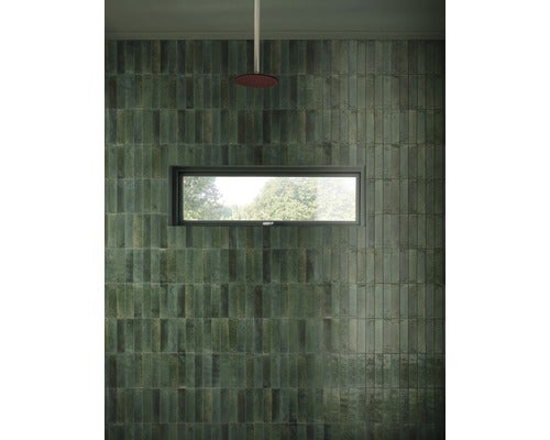 Wandtegel Marazzi Lume Groen 6 x 24 cm