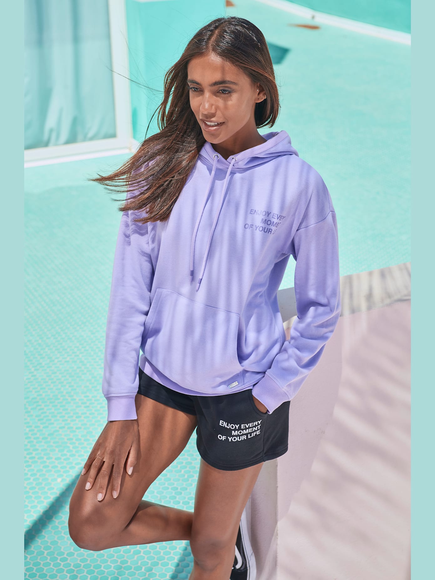 Short en matière sweat
