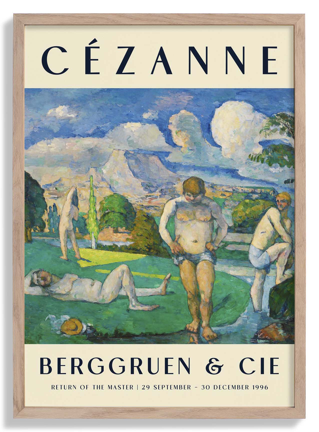 Badende in Ruhe Kunstausstellung von Paul Cézanne