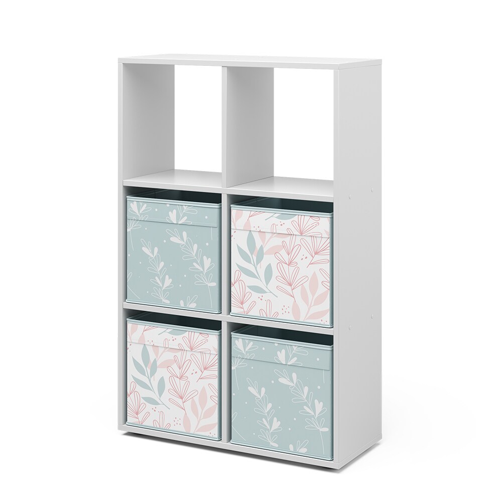 Vicco Raumteiler Würfelregal Standregal Weiß Faltbox Wohnzimmer Regal 70x110 cm modern Ablage 6 Fächer Dekoregal Ordnerregal Aufbewahrung