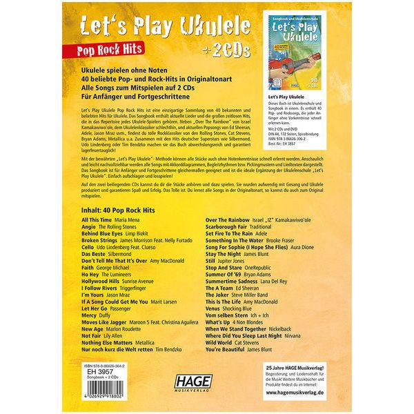 Hage Musikverlag Let's Play Ukulele Hits