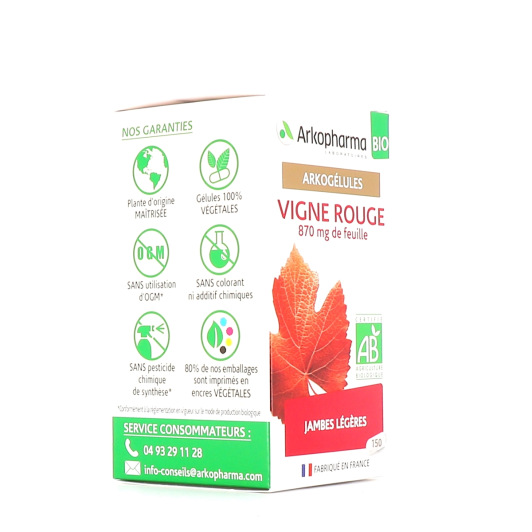 Arkogélules Vigne Rouge Jambes Légères