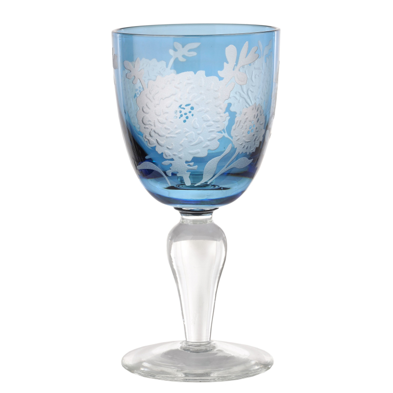 POLSPOTTEN Peony wijnglas set van 6 multicolour