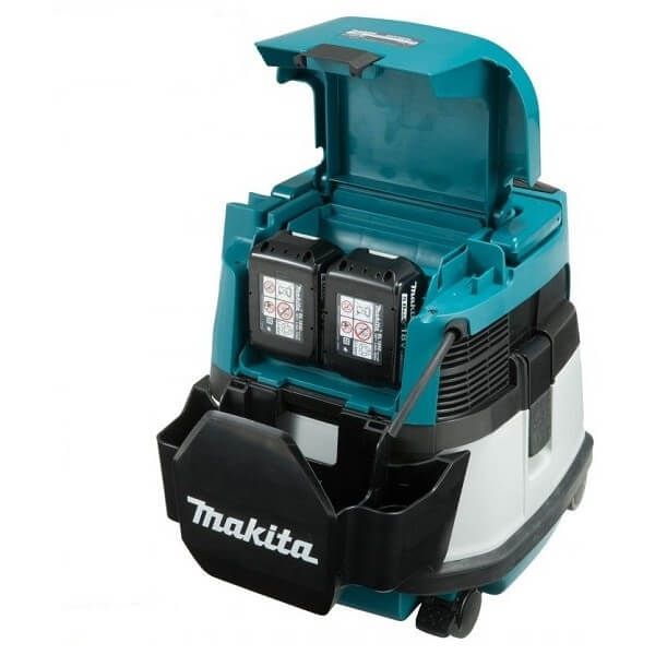 Makita DVC860LZ 36V (2 x 18V) Li-ion accu bouwstofuziger body - 8L - netstroom & accu
