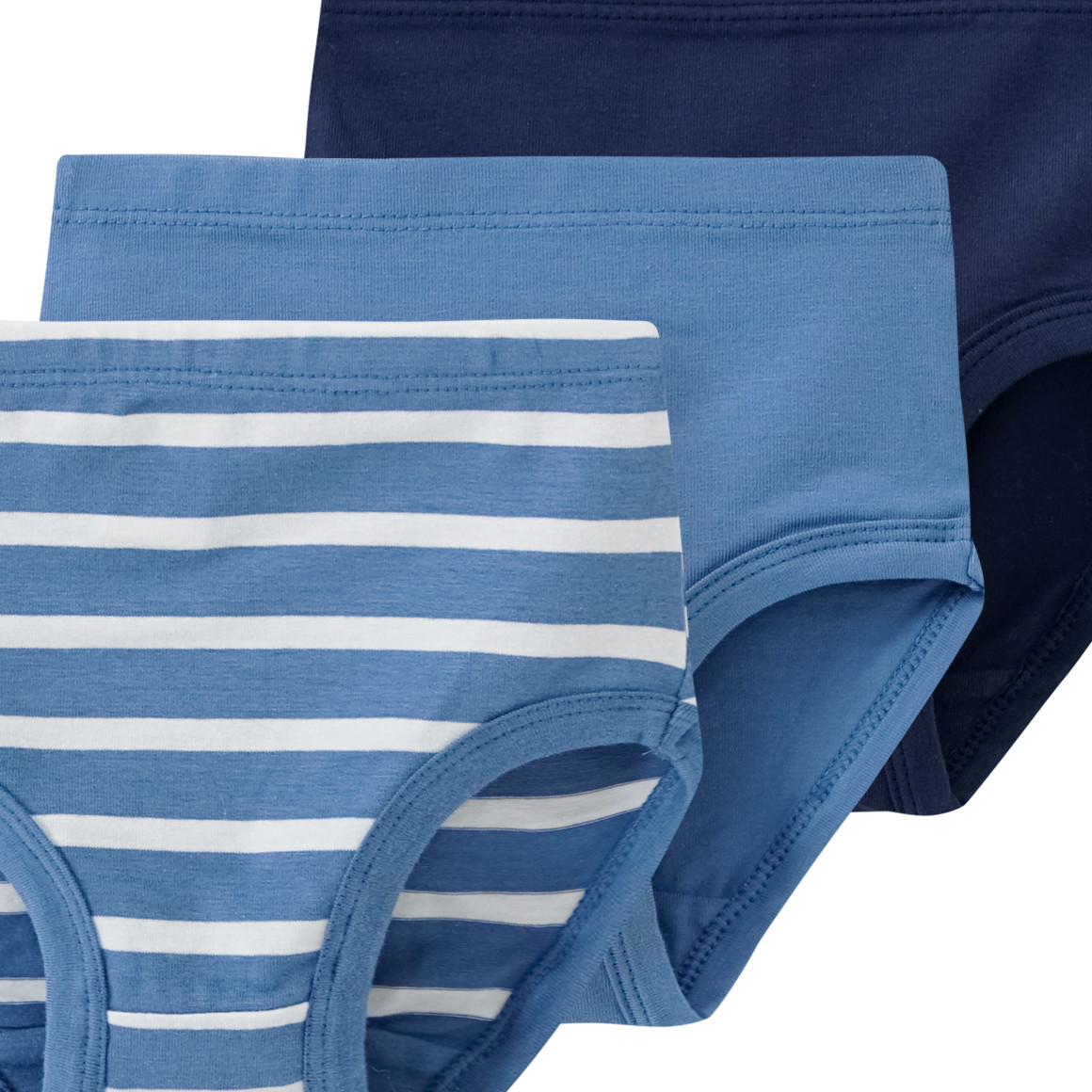 Famy 3 Baby Slips mit Bio-Baumwolle blau / dunkelblau