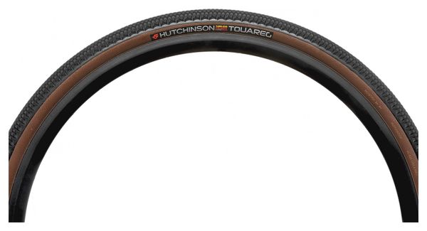 Pneu Gravel Hutchinson Touareg 650b Tubeless Ready Souple Hardskin Flancs Beiges Tan
