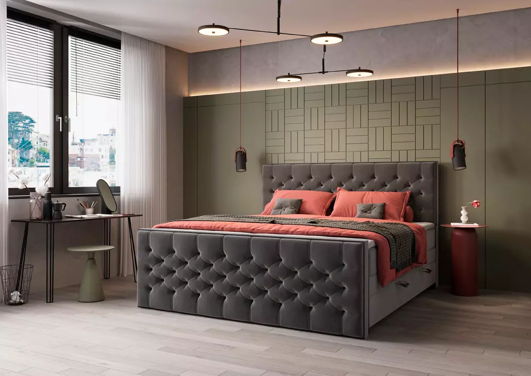 Boxspringbett Lanciano 200 x 200 cm