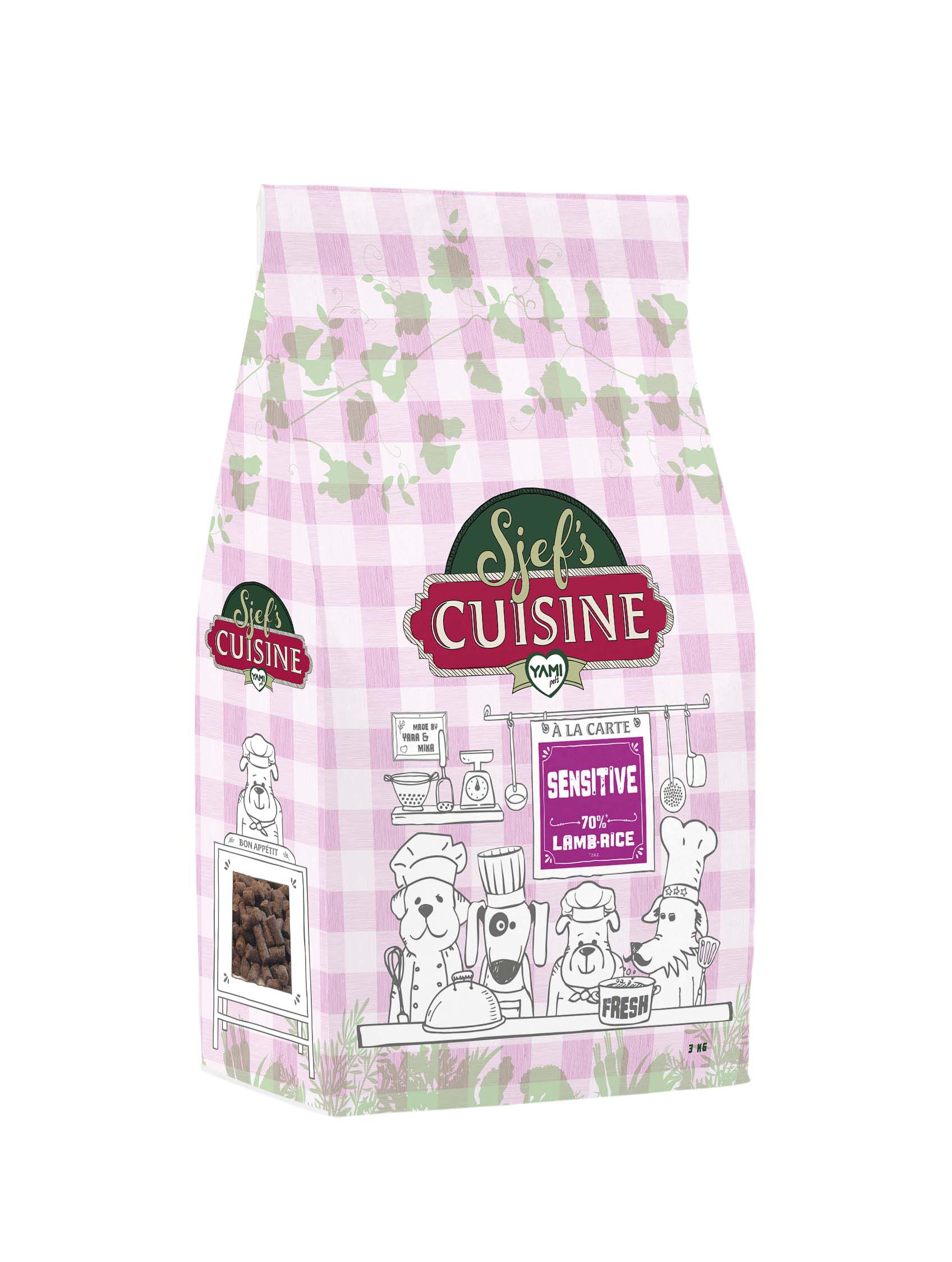 Sjef's Cuisine Sensitive  - Hondenvoer - 3 Kilogram - Lam & rijst