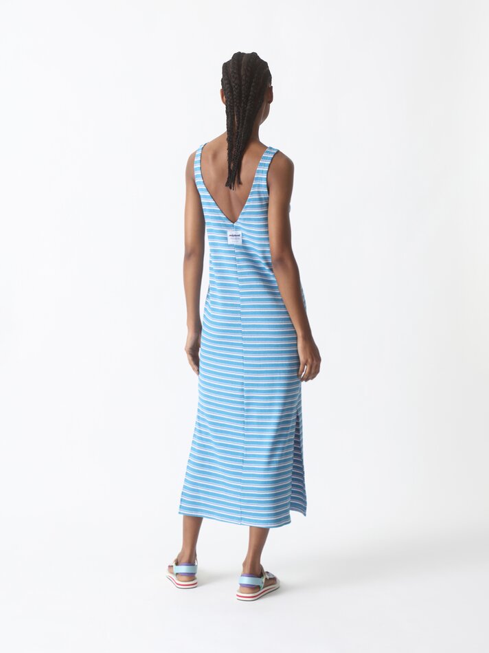 Vestido listrado Mistral x Lefties - Azul Médio
