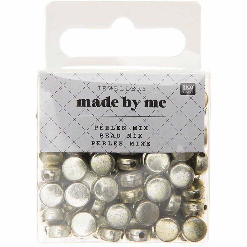 165 perles rondes 5 x 7 mm - doré