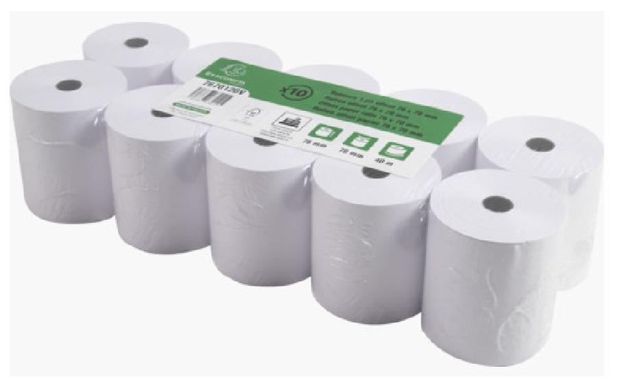 Papierrolle 76 mm Extra Weiss, 10 StückAdditions-, und Kassenrollen