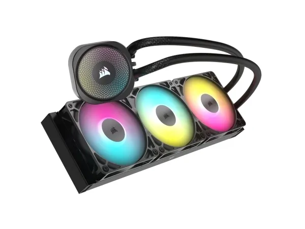 CORSAIR Nautilus 360 RS ARGB - Processors flydende kølesystem - Radiatorstørrelse: 360 mm - (for: LGA1851, LGA1700, AM5, AM4) - kobber - 120 mm