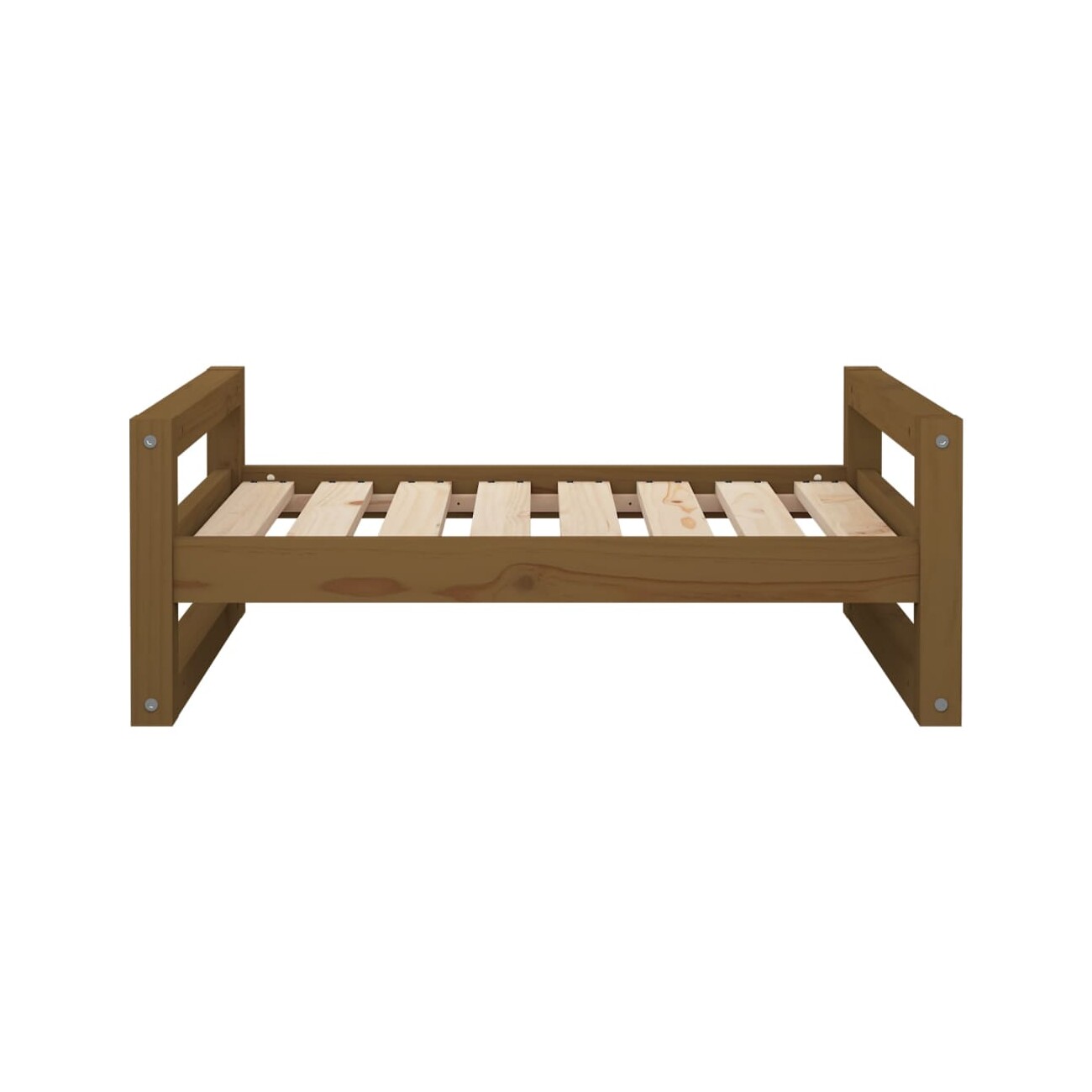 VidaXL Hundebett L (75,5x55,5x28 cm) aus Kiefernholz braun