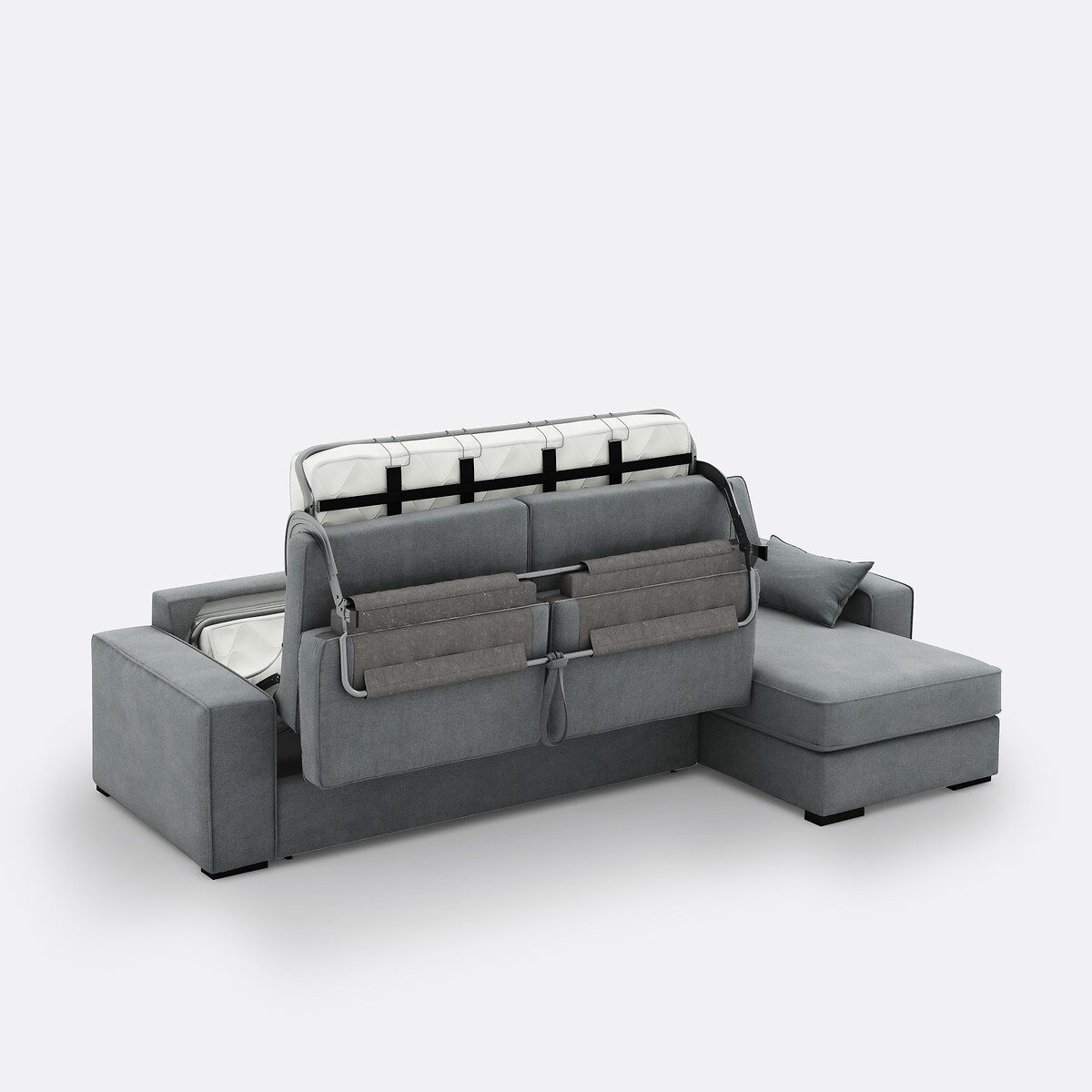 LA REDOUTE INTERIEURS<br>Sofá-cama de canto, poliéster, espuma Cécilia