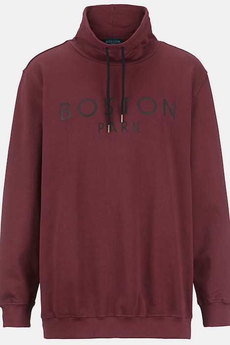 Boston Park Sweatshirt, Stehkragen, Schriftzug