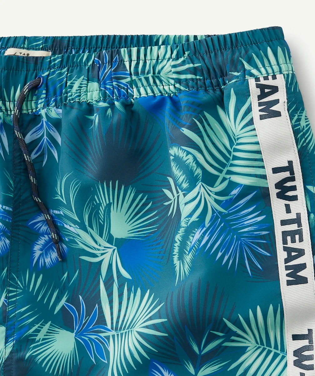 LE SHORT DE BAIN VERT IMPRIMÉ EN FIBRES RECYCLÉES