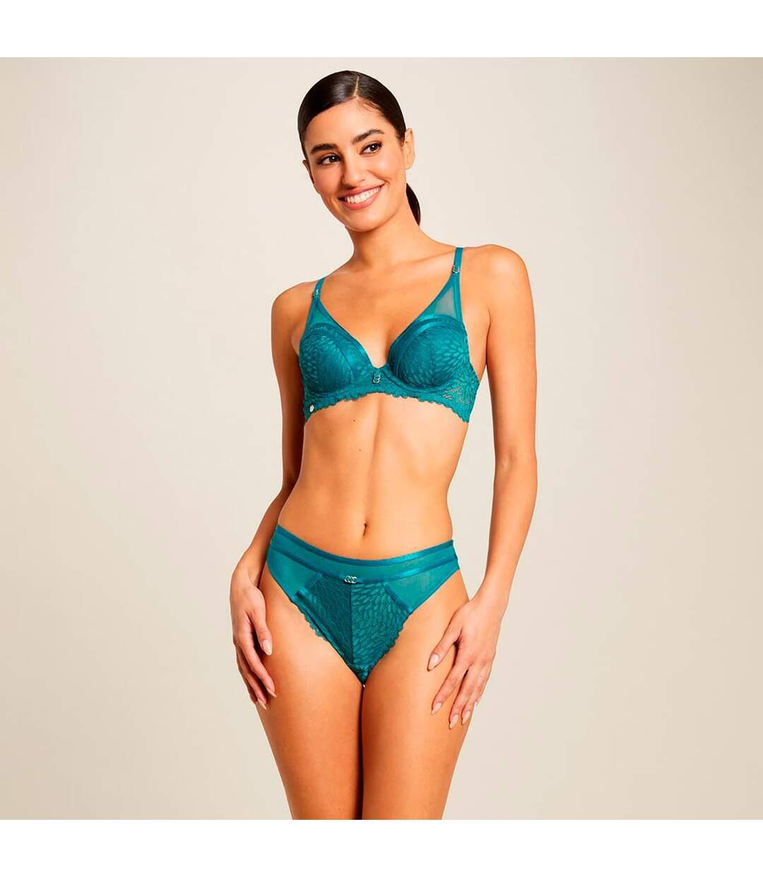 Soutien-gorge ampliforme turquoise Yasmine