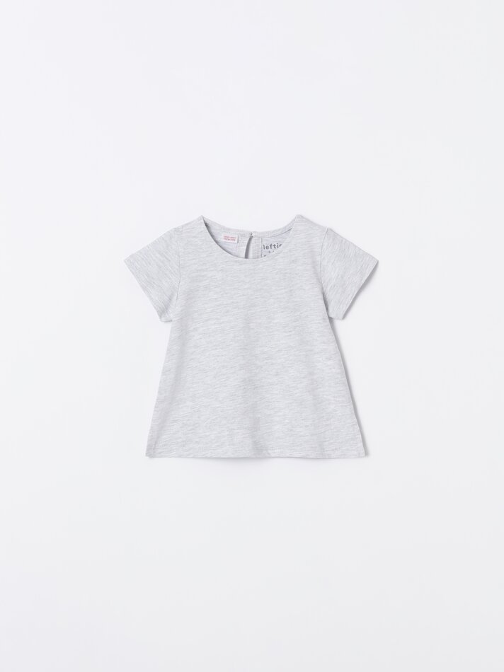 Pacote com 4 camisetas lisas de manga curta - Brancas