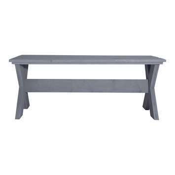 Eettafel Ingeburg grijs steigerhout 95 x 200 cm