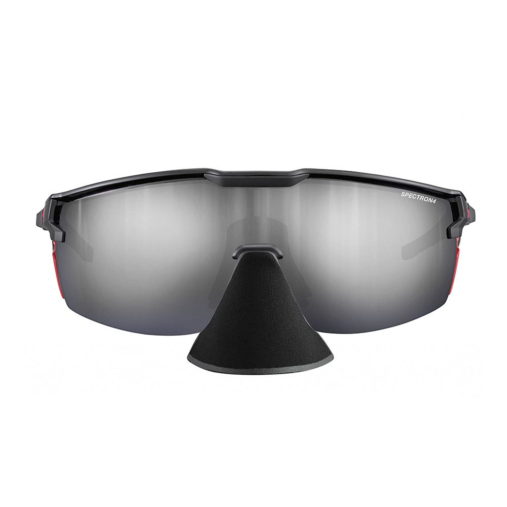 Julbo ULTIMATE COVER - Lunettes de soleil Homme noir/orange fluo mat/brun