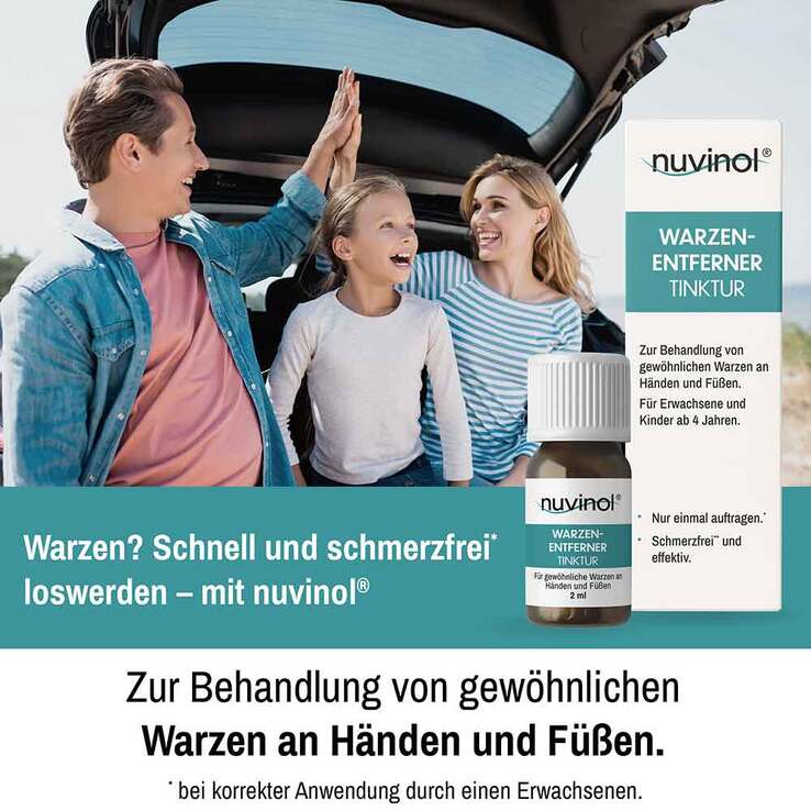 Nuvinol Warzenentferner Tinktur schmerzfrei, 2 ml