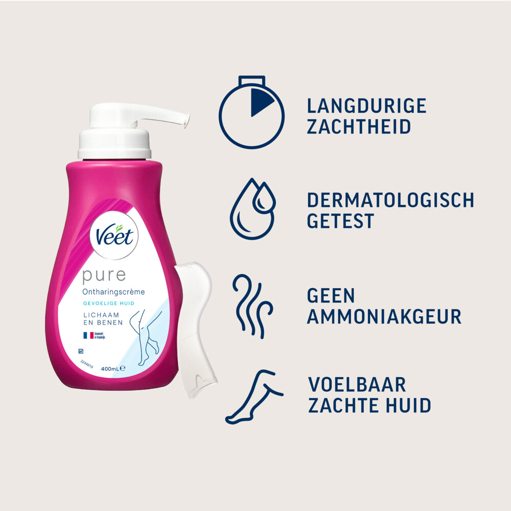 Veet Ontharingscrème Pure Gevoelige Huid400 ml