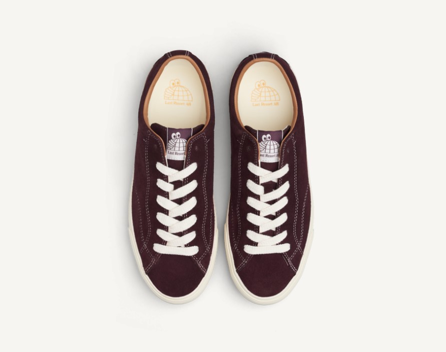 Last Resort AB VM003 Lo Suede Fig Red White 6 US / 38 EU