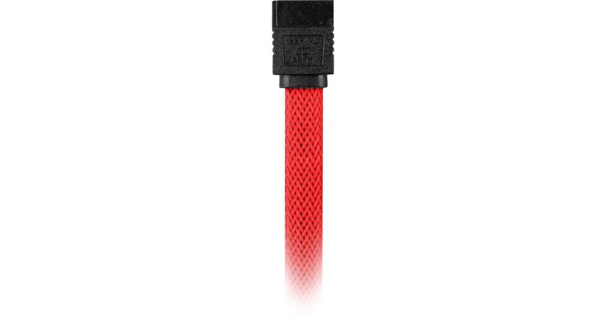 SharkoonSata III sleeve kabel  (Rood, 0,45 meter)