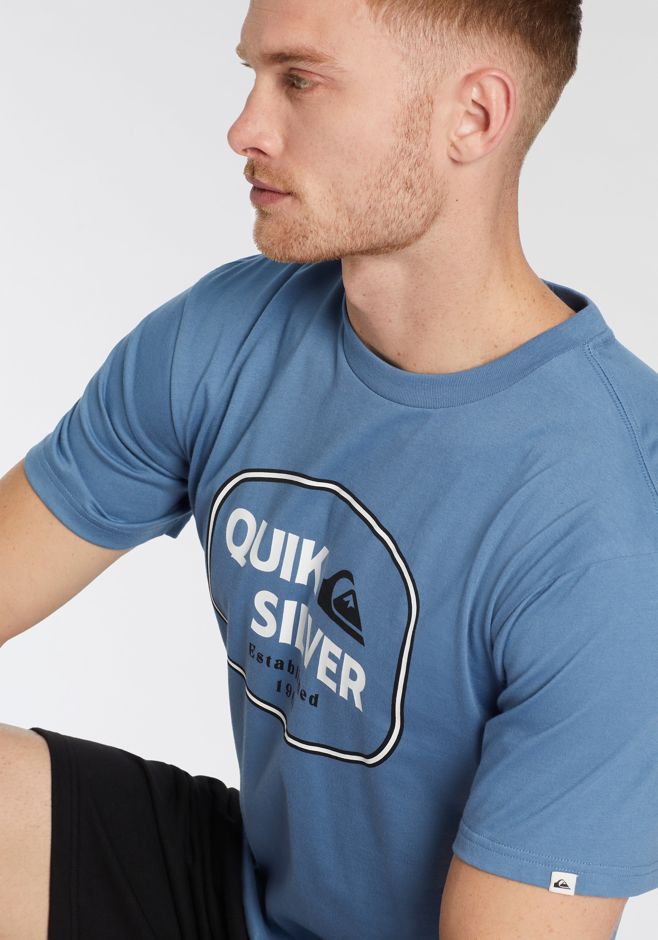 Quiksilver T-Shirt »JUST FRAMED LOCKUP SHORT SLEEVE PACK YM«, 2 Stk. Doppelpack T-Shirt mit Print, 2 Stk