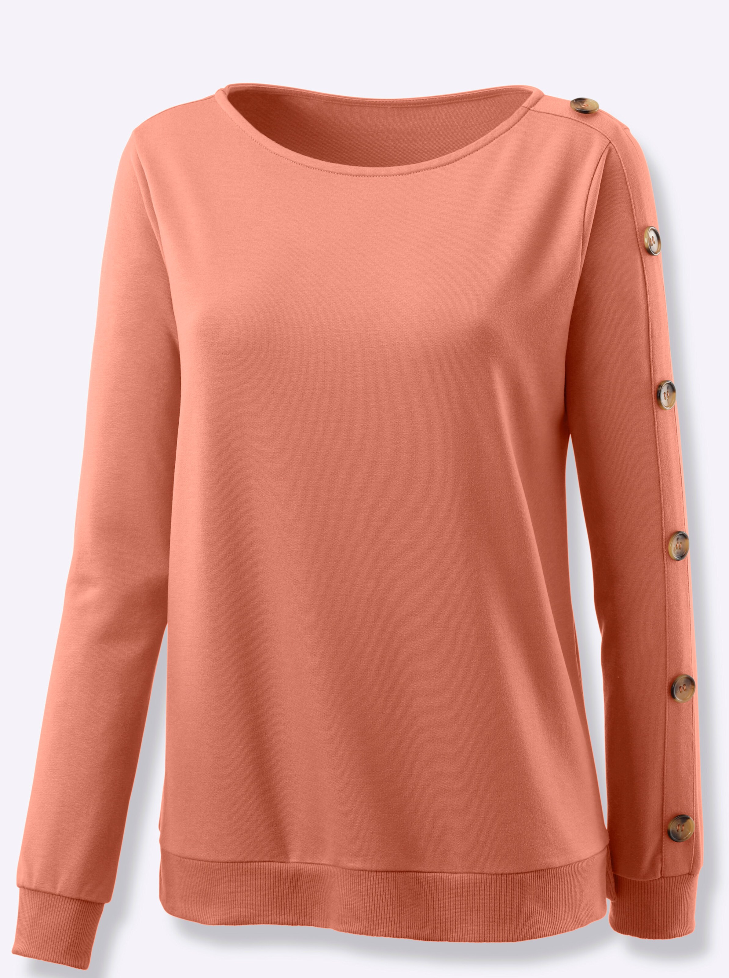 Sweatshirt in papaya