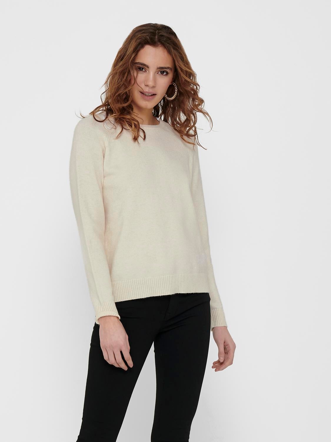 ONLLESLY Strickpullover Whitecap Gray