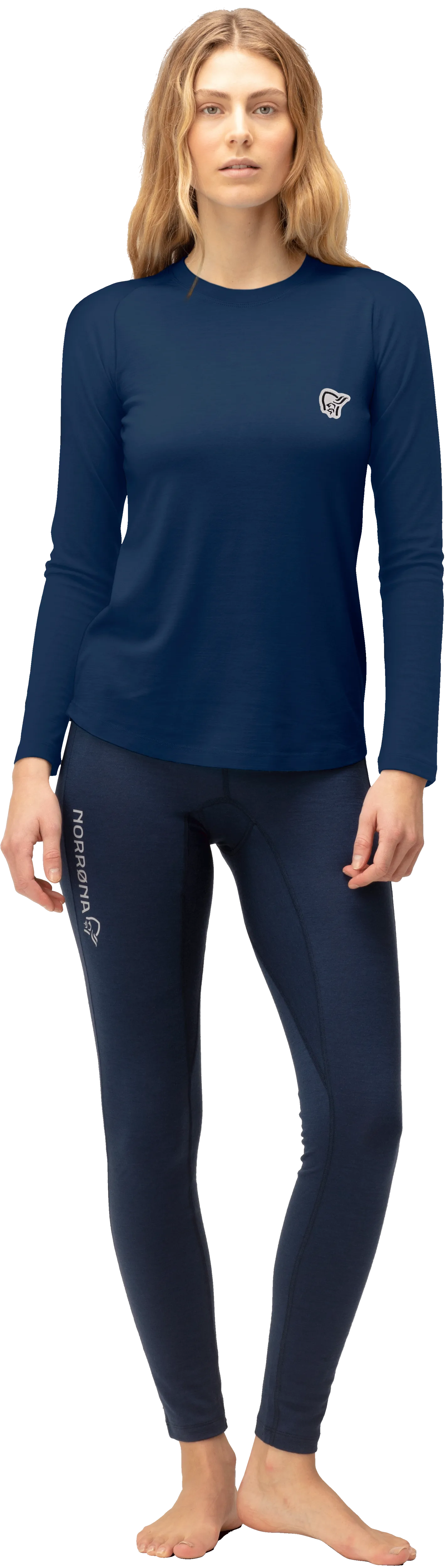 Norrøna Women's Femund pureUll Long Sleeve Indigo Night