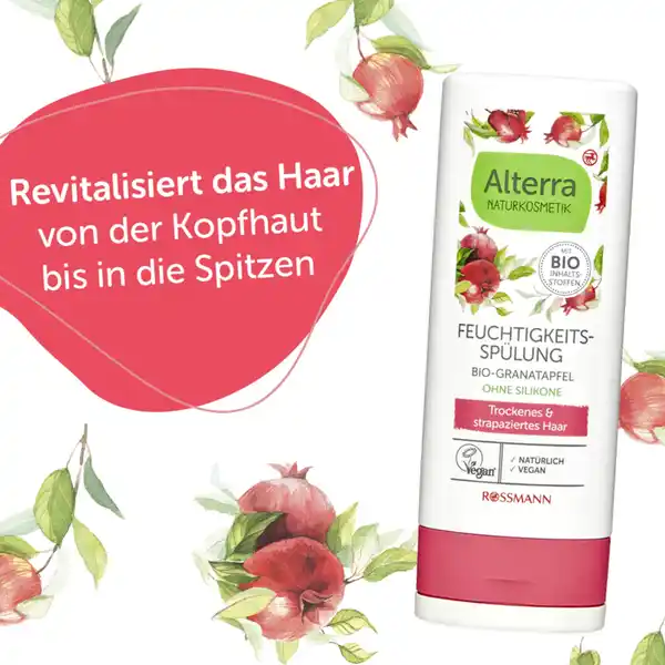 Feuchtigkeits-Spülung Bio-Granatapfel