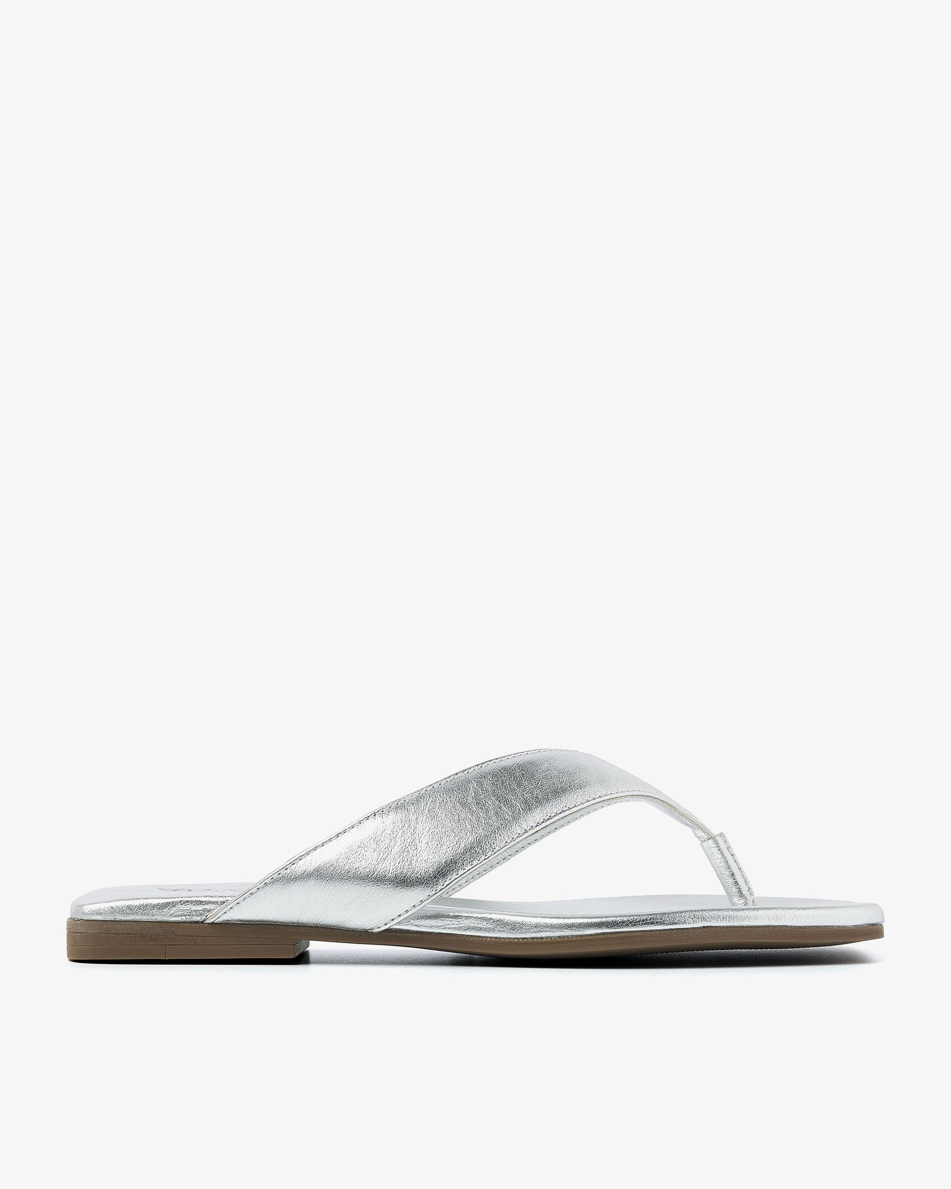 VIA VAI zilveren slippers Kiki Berry