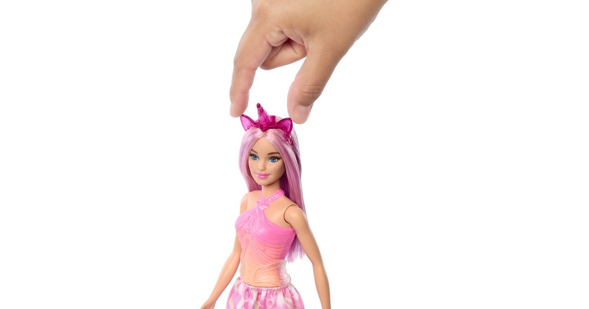 BarbieDreamtopia - Eenhoornpop met roze haar en kleurrijke outfit